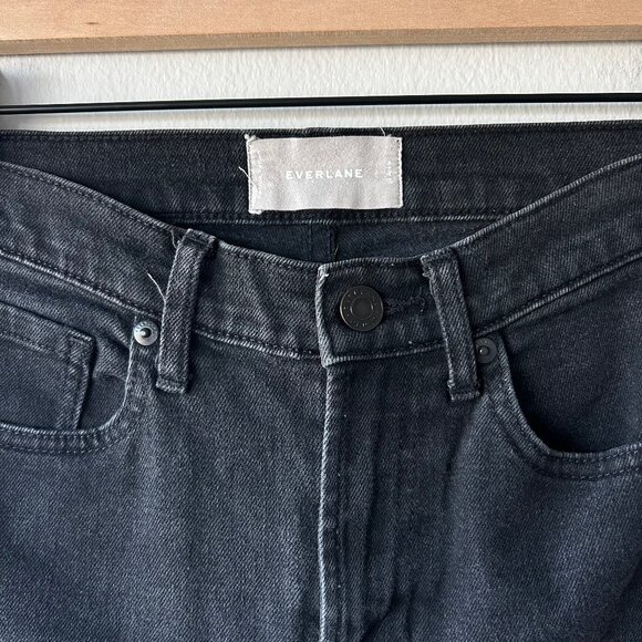Everlane High-Rise Ankle Jeans Washed Black Size 26 Women’s Ankle Cut Stretch - Picture 5 of 9